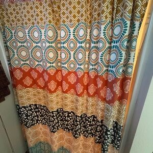 Multicolor Patterned Shower Curtain
